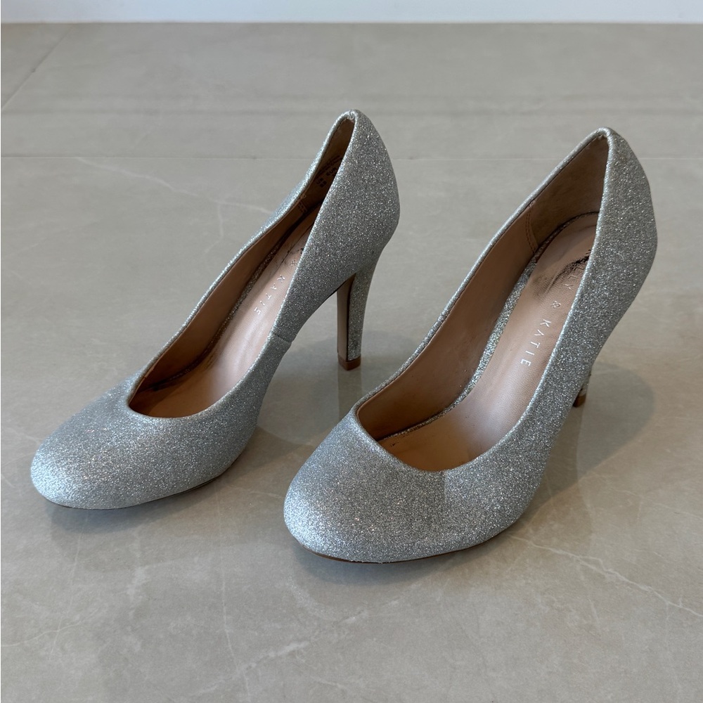 Kelly & Katie Silver Glittery High Heels